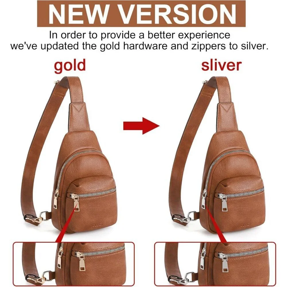 Women Small Faux Leather Crossbody Fanny Pack Pros for Travel ID